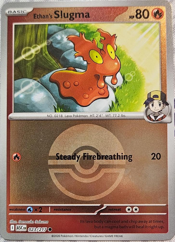 Ascended Heroes Ethan's Slugma [Ball] Pokémon card
